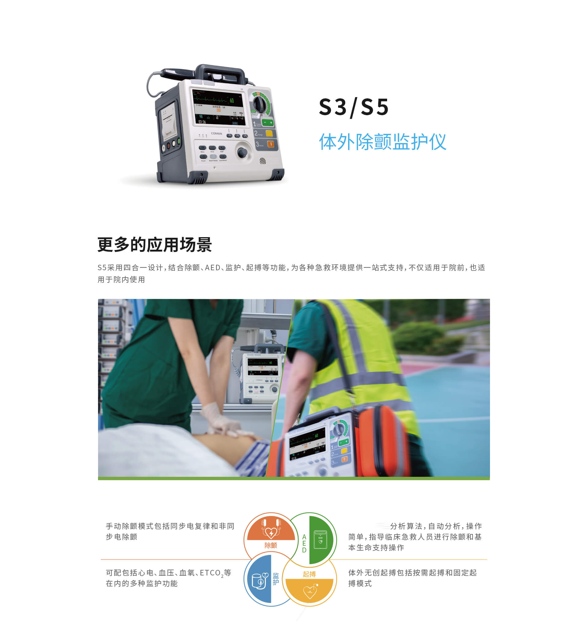 科曼除颤仪监护仪